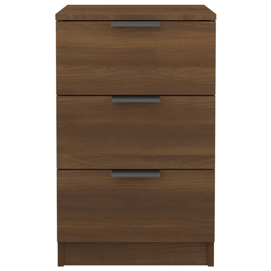 Mesitas de noche 2 unidades marrón roble 40x36x65