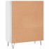 Estantería madera de ingeniería blanco brillo 69,5x32,5x90
