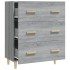 Aparador de madera contrachapada gris Sonoma 70x34x90