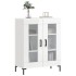 Aparador de madera contrachapada blanco brillante 69,5x34x90