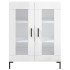Aparador de madera contrachapada blanco brillante 69,5x34x90