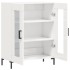 Aparador de madera contrachapada blanco brillante 69,5x34x90