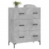 Aparador de madera de ingeniería gris hormigón 69,5x34x90