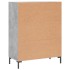 Aparador de madera de ingeniería gris hormigón 69,5x34x90