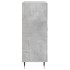 Aparador de madera de ingeniería gris hormigón 69,5x34x90