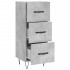 Aparador de madera contrachapada gris hormigón 34,5x34x90