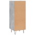 Aparador de madera contrachapada gris hormigón 34,5x34x90