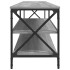 Mueble TV metal y madera contrachapada gris Sonoma 200x40x50