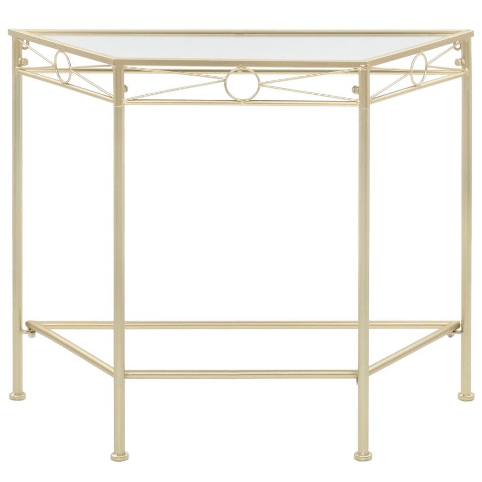 Mesa auxiliar de estilo vintage metal 87x34x73 cm