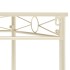 Mesa auxiliar de estilo vintage metal 87x34x73 cm