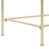 Mesa auxiliar de estilo vintage metal 87x34x73 cm