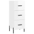 Aparador de madera contrachapada blanco brillante 34,5x34x90