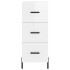 Aparador de madera contrachapada blanco brillante 34,5x34x90