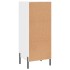 Aparador de madera contrachapada blanco brillante 34,5x34x90