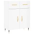Aparador de madera contrachapada blanco brillante 69,5x34x90