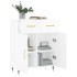 Aparador de madera contrachapada blanco brillante 69,5x34x90