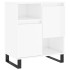 Aparador de madera contrachapada blanco brillante 60x35x70