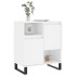 Aparador de madera contrachapada blanco brillante 60x35x70