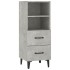Aparador de madera contrachapada gris hormigón 34,5x34x90
