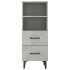 Aparador de madera contrachapada gris hormigón 34,5x34x90