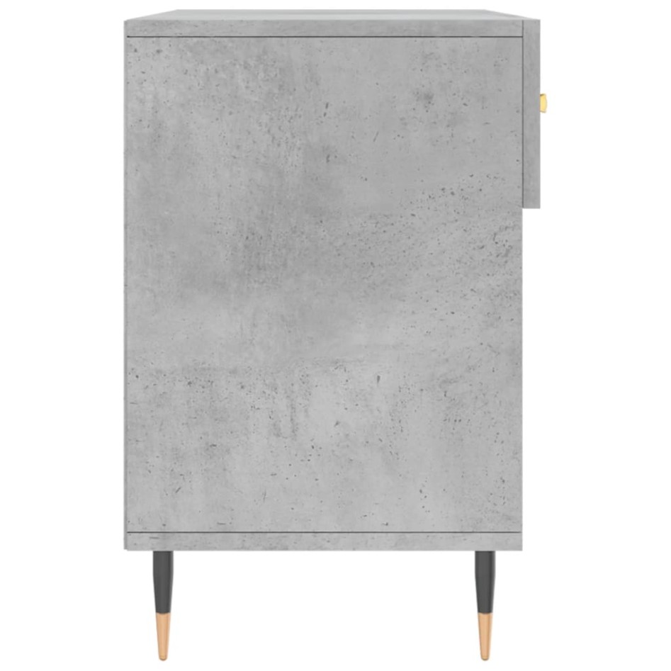 Banco zapatero madera de ingeniería gris hormigón 102x35x55