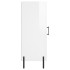 Aparador de madera contrachapada blanco brillante 34,5x34x90