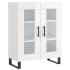 Aparador de madera contrachapada blanco brillante 69,5x34x90