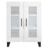 Aparador de madera contrachapada blanco brillante 69,5x34x90