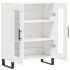 Aparador de madera contrachapada blanco brillante 69,5x34x90