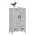 Aparador alto madera de ingeniería gris hormigón 69,5x31x115