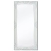 Espejo de pared estilo barroco blanco 100x50 cm