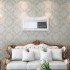 Espejo de pared estilo barroco blanco 100x50