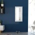 Espejo de pared estilo barroco blanco 100x50