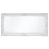 Espejo de pared estilo barroco blanco 100x50