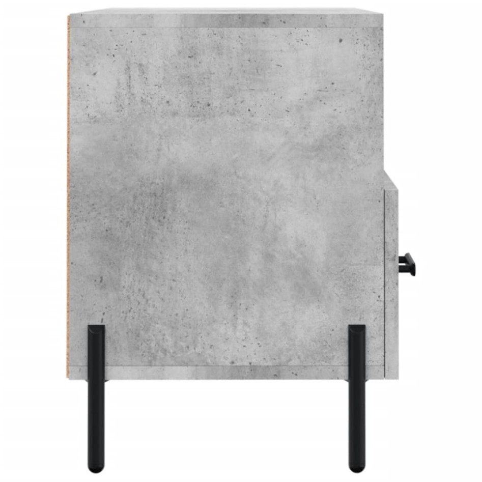 Mueble para TV madera contrachapada gris hormigón 80x36x50