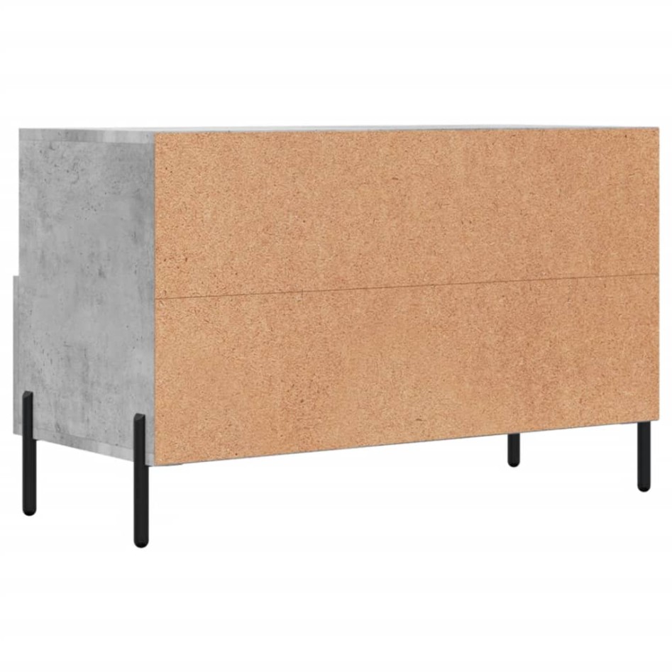 Mueble para TV madera contrachapada gris hormigón 80x36x50