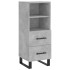 Aparador de madera contrachapada gris hormigón 34,5x34x90