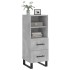 Aparador de madera contrachapada gris hormigón 34,5x34x90