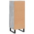 Aparador de madera contrachapada gris hormigón 34,5x34x90