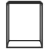 Mesa consola vidrio templado negro 60x35x75