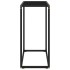 Mesa consola vidrio templado negro 60x35x75