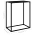 Mesa consola vidrio templado negro 60x35x75