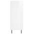 Aparador de madera contrachapada blanco brillante 69,5x34x90