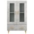 Aparador de madera contrachapada gris hormigón 70x31x115