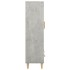 Aparador de madera contrachapada gris hormigón 70x31x115
