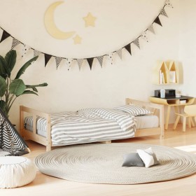 Estructura de cama para niños madera maciza de pino 80x160