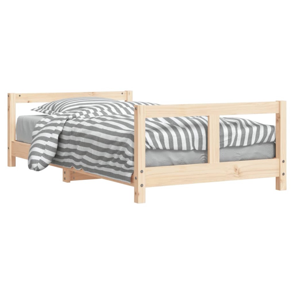 Estructura de cama para niños madera maciza de pino 80x160