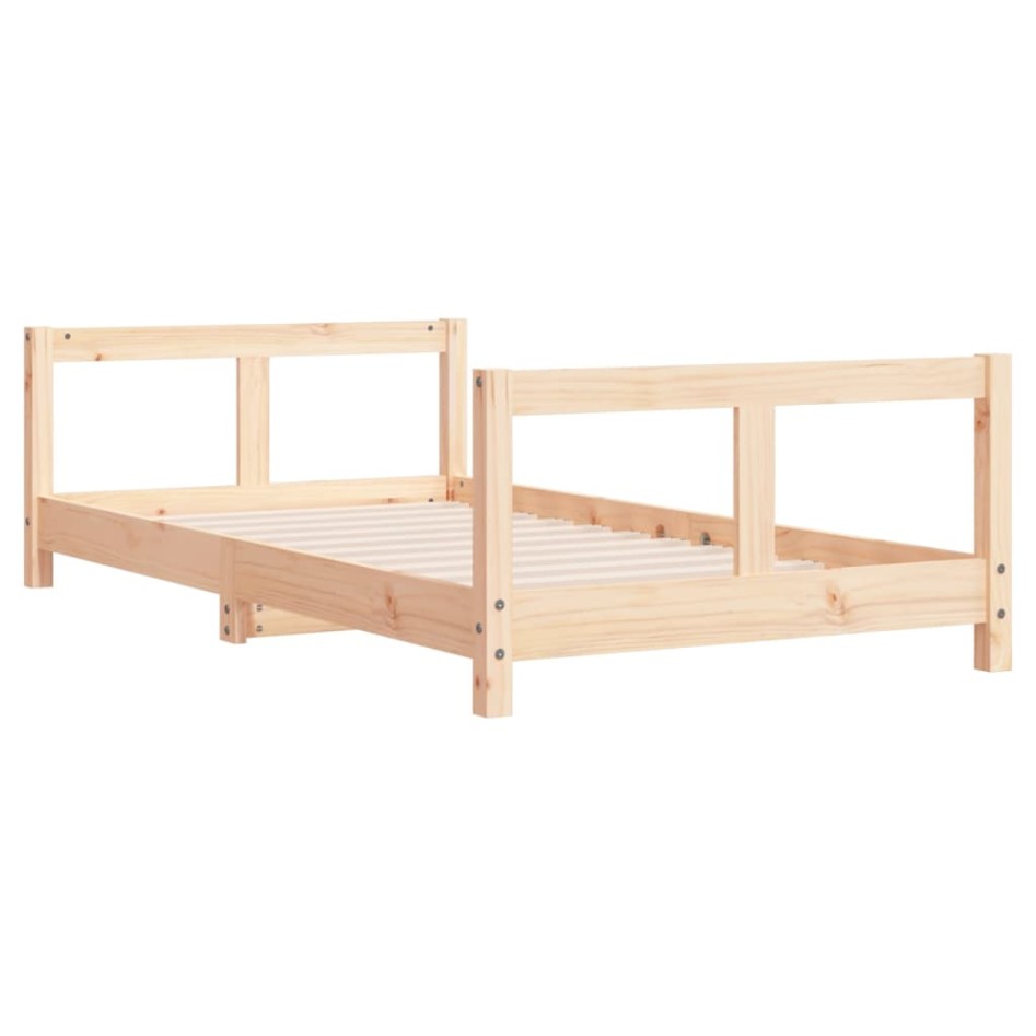 Estructura de cama para niños madera maciza de pino 80x160
