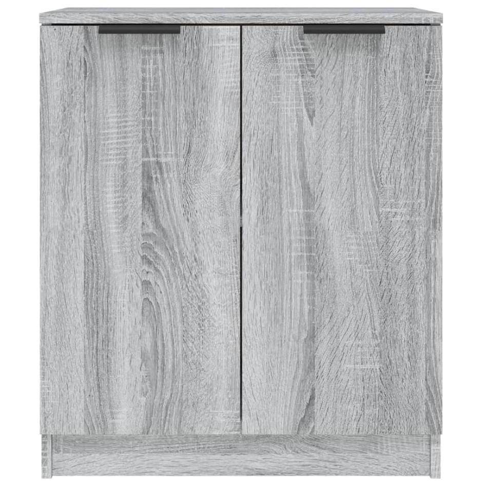 Aparador de madera contrachapada gris Sonoma 60x30x70