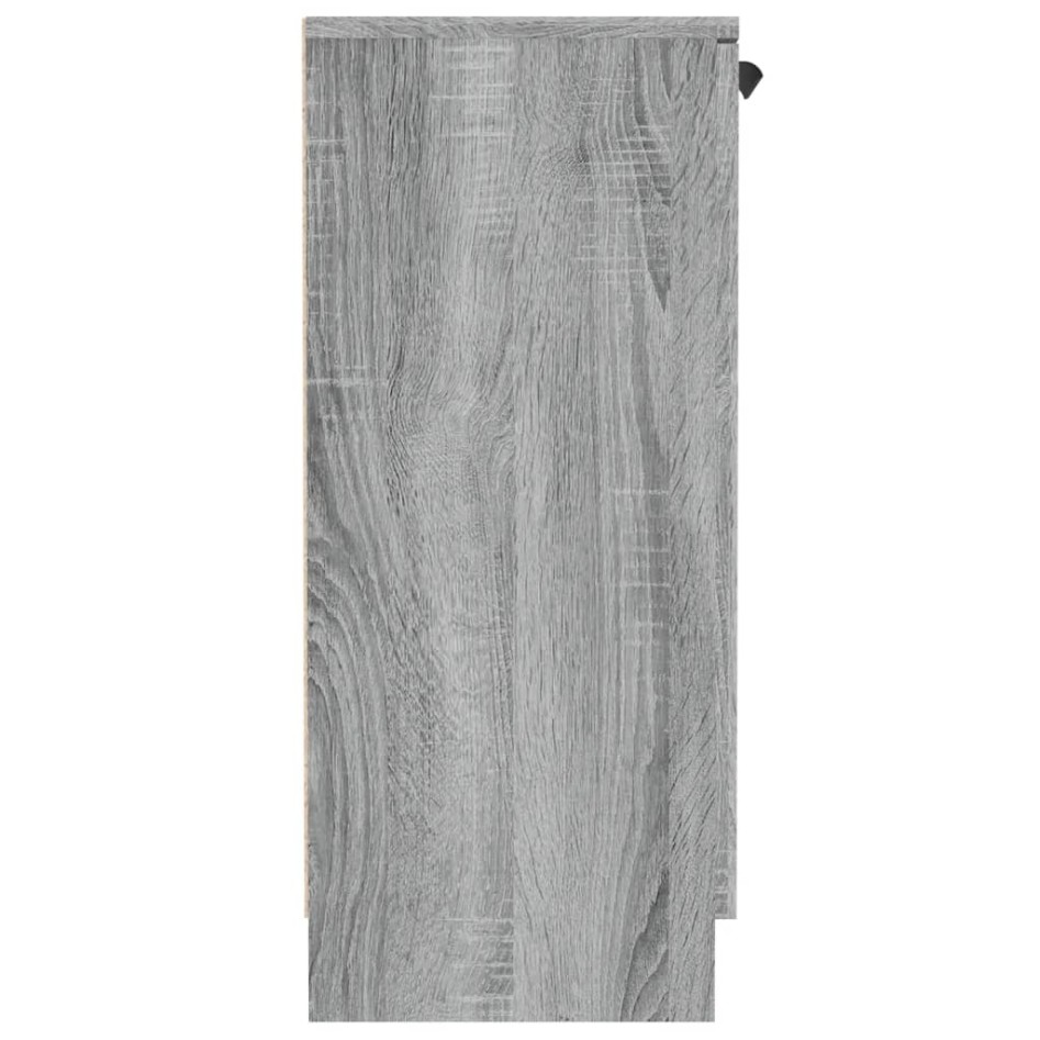 Aparador de madera contrachapada gris Sonoma 60x30x70